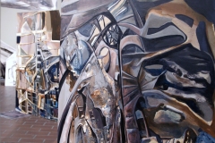 27.-Inside-Out-Installation-Acrylic-on-Wood-Panels-100x110x36-and-48x30x36-inches-2014