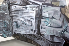 29.-Metamorphosis-Installation-Cooper-Union-NY-2015-Acrylic-on-Shaped-Industrial-Grade-Aluminum-Sheets-84x180x72-inches
