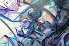 Morning-Light-acrylic-on-mylar-30x21-inches-2021-detail-1