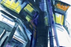 12.-The-High-rise-acrylic-on-paper-21x13-inches-2020