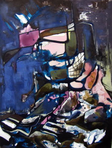 Deconstructed City, acrylic on paper, 36.5x29 inches, 2013