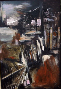 Untitled #76, mixed media on canvas, 47x31 inches, 2008