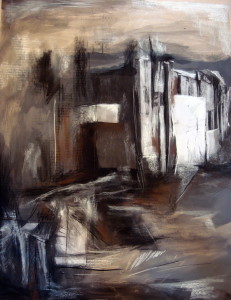 The Light, acrylic & pastel on paper, 39x31 inches, 2009