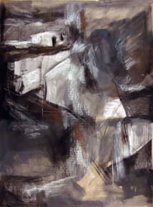 Untitled #32, acrylic & pastel on paper, 39x31 inches, 2009