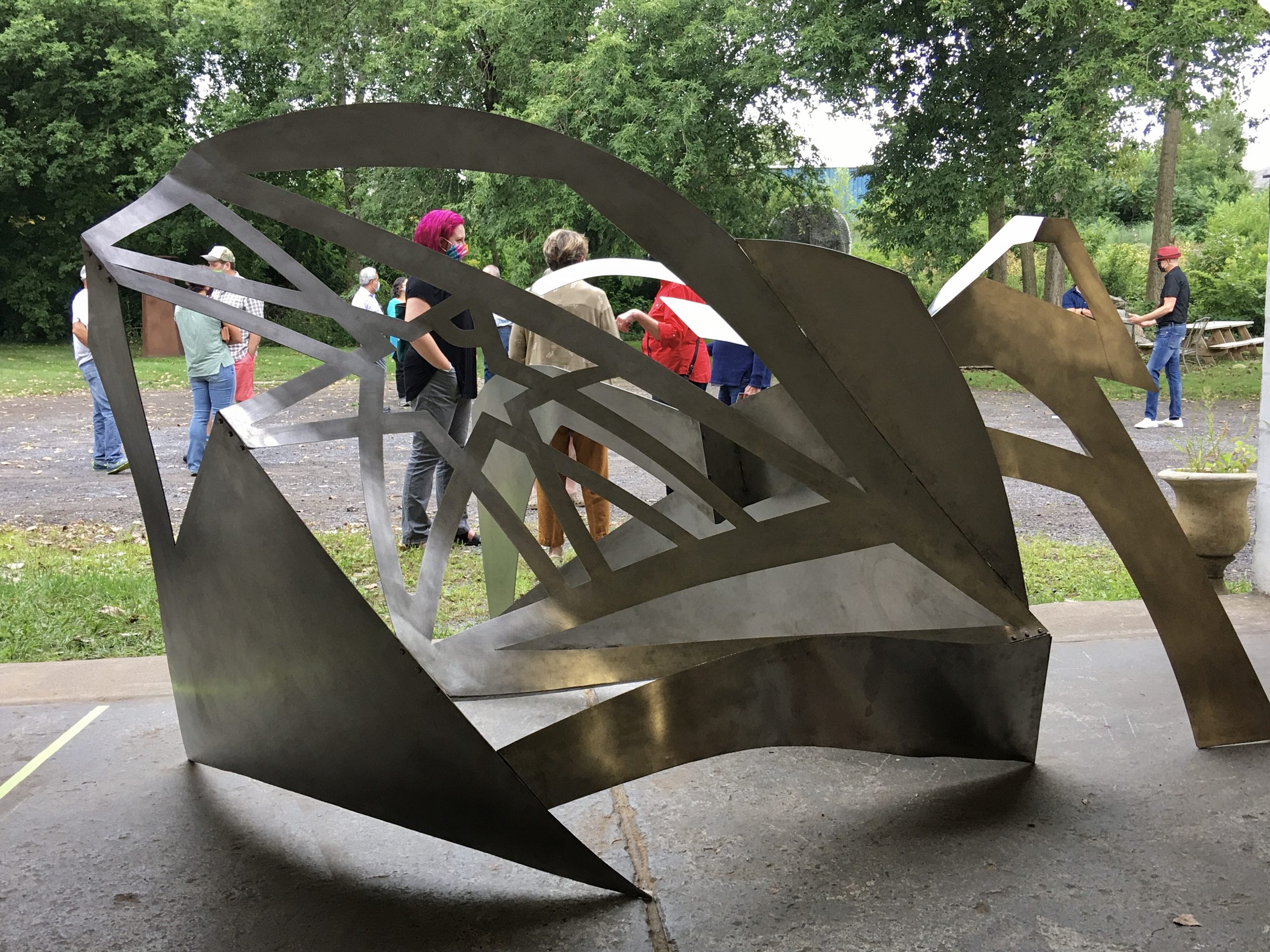 Unification, 12 gauge stainless steel, 6’x 9’x 7’, 2020